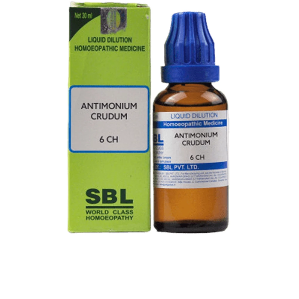 SBL Homeopathy Antimonium Crudum Dilution, 6 CH-1.webp